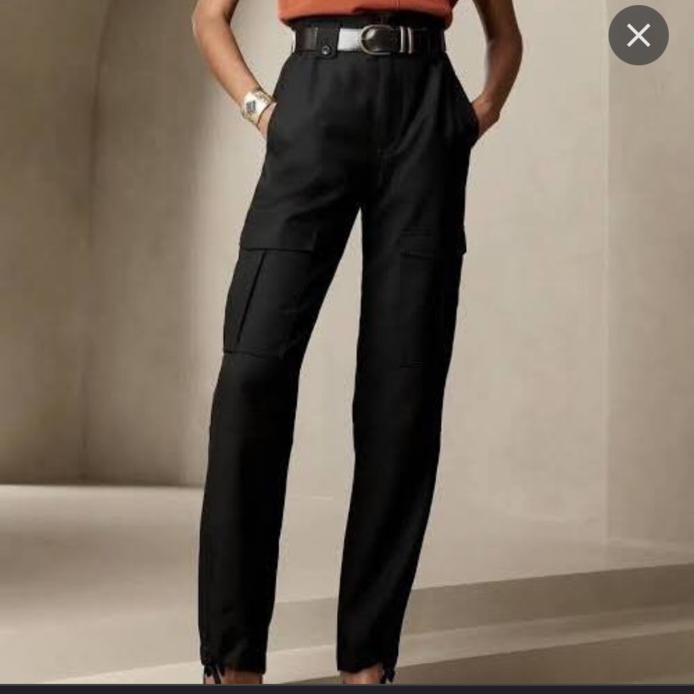 Banana Republic Lido Wool Cargo Pants Sz 8